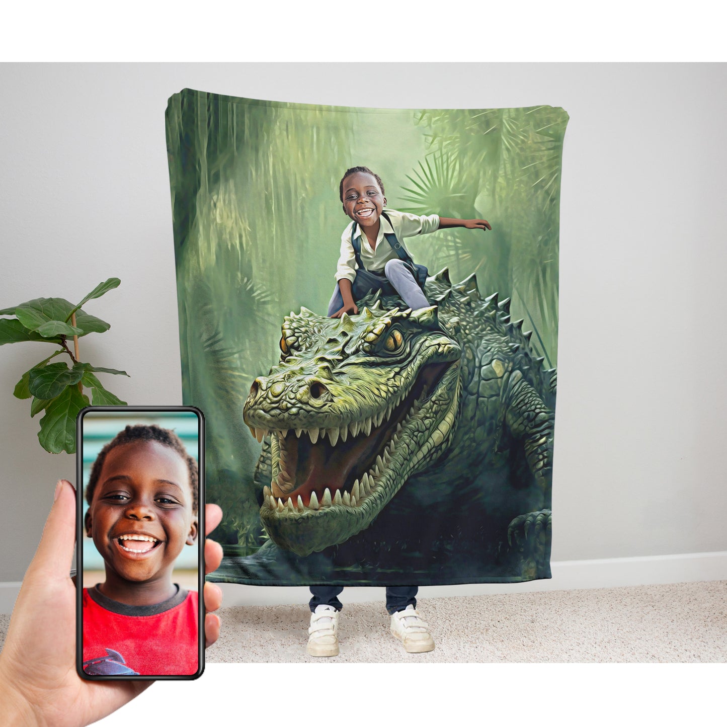 The Alligator Rider Blanket