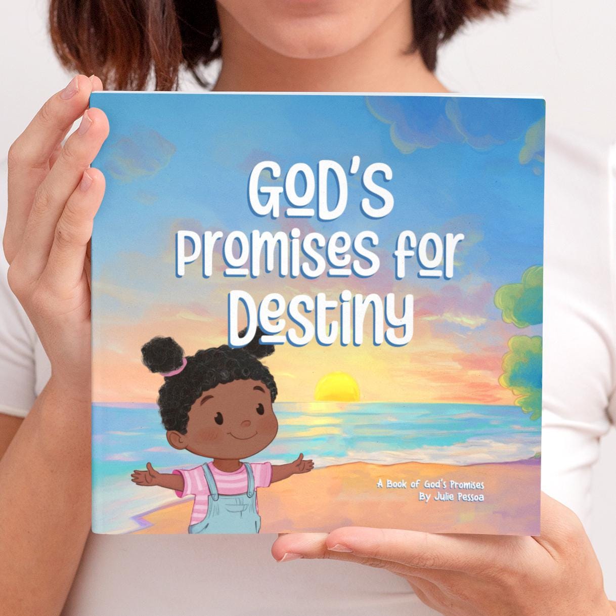 Personalized God's Promises Baptism Book,  Christening Gift for Boys or Girls with Bible Verses