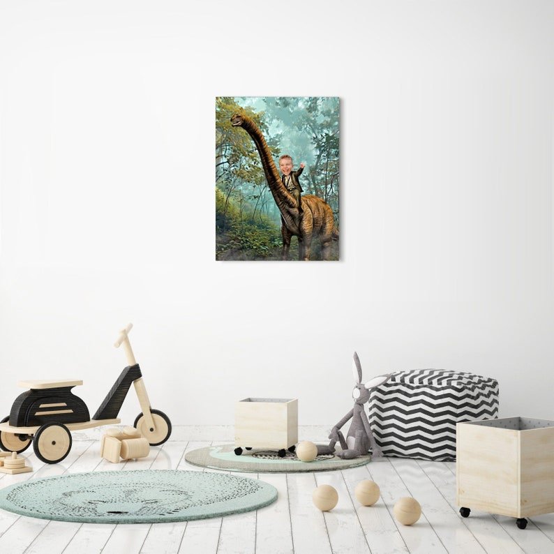 The Brontosaurus Rider Custom Gift For Kids at My Kid's Dream mykidsdream.com