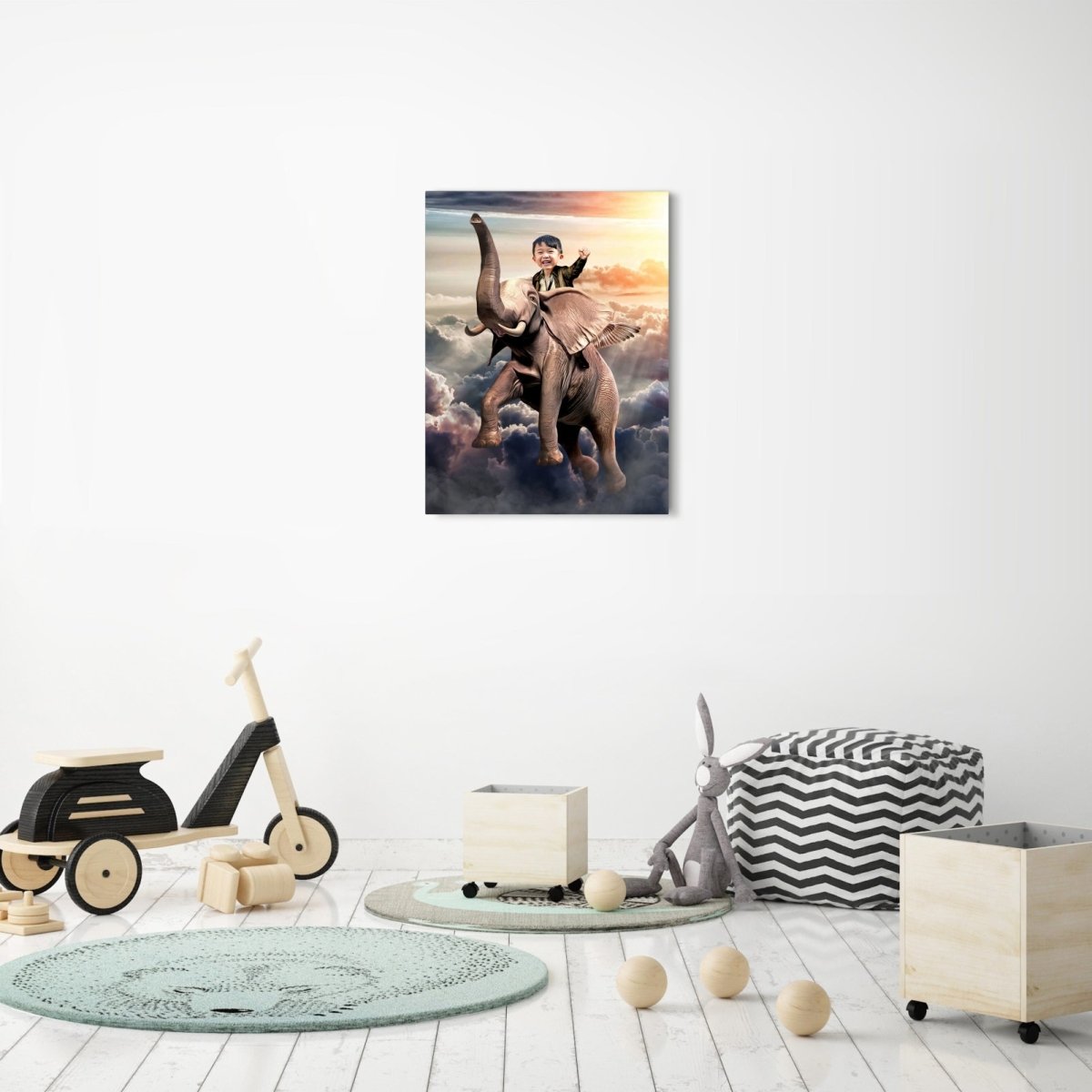 The Flying Elephant Rider Custom Gift For Kids at My Kid's Dream mykidsdream.com