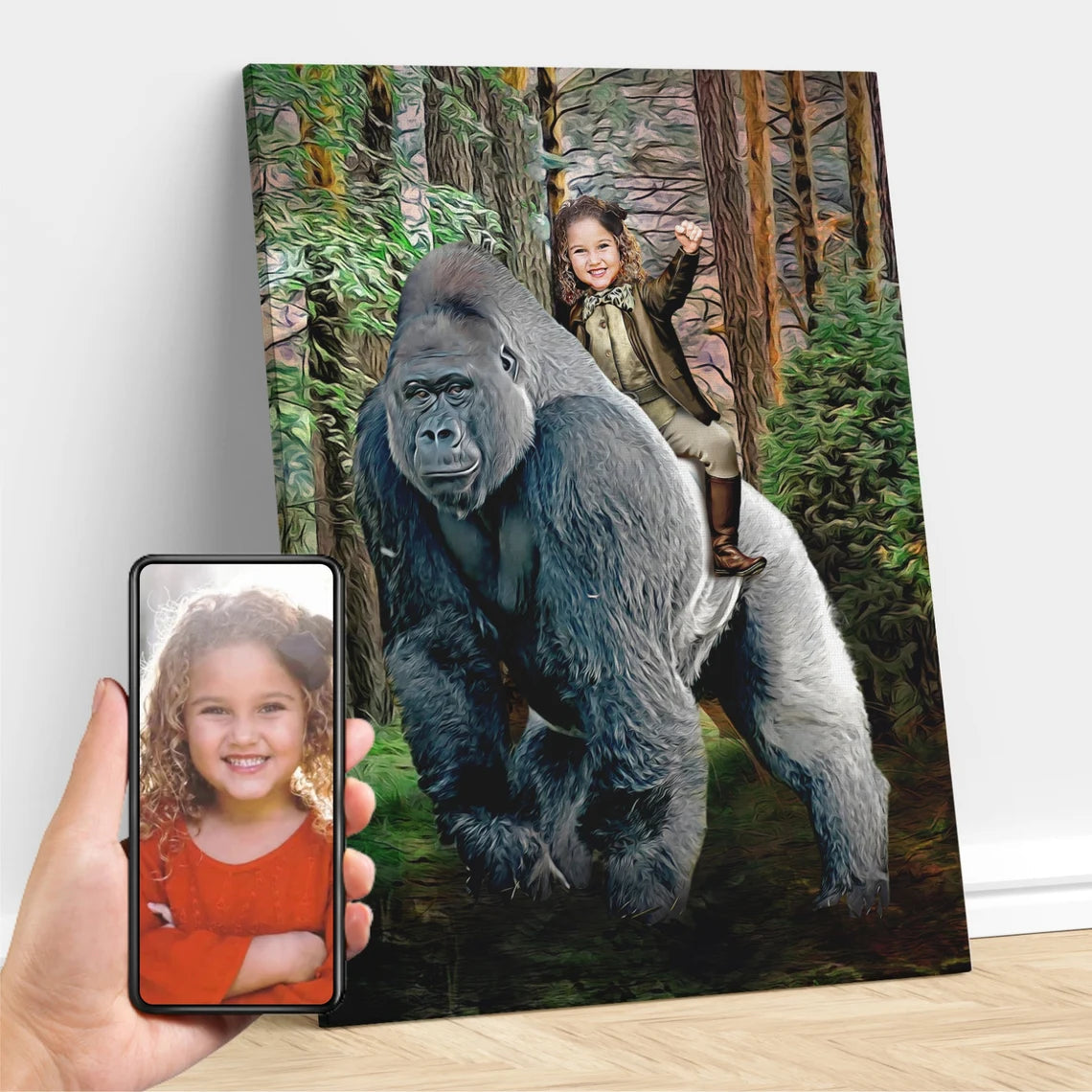 The Gorilla Rider Custom Gift For Kids at My Kid's Dream mykidsdream.com