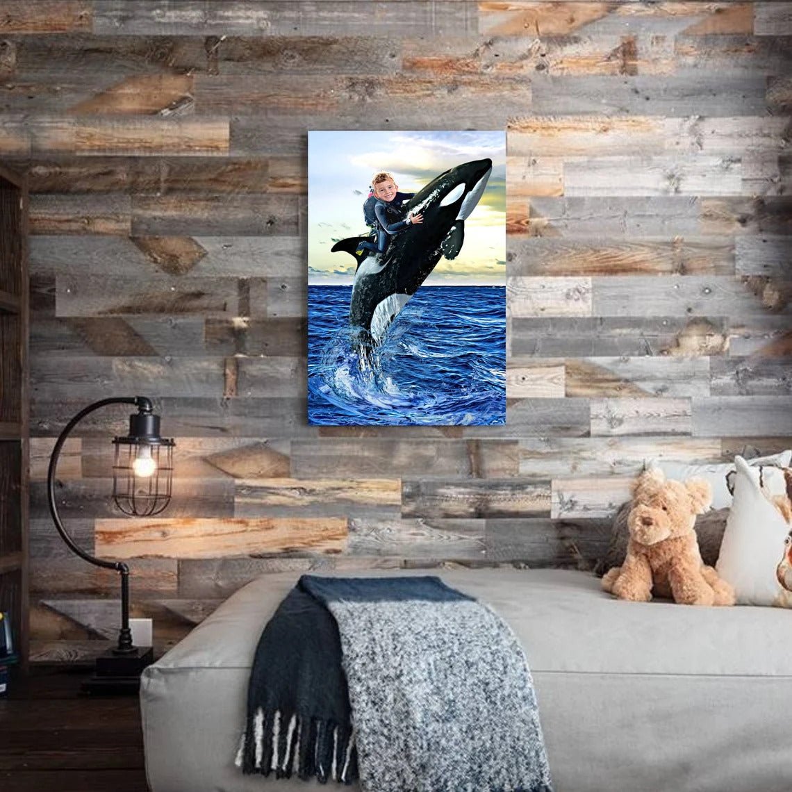 The Killer Whale (Orca) Rider Custom Gift For Kids at My Kid's Dream mykidsdream.com