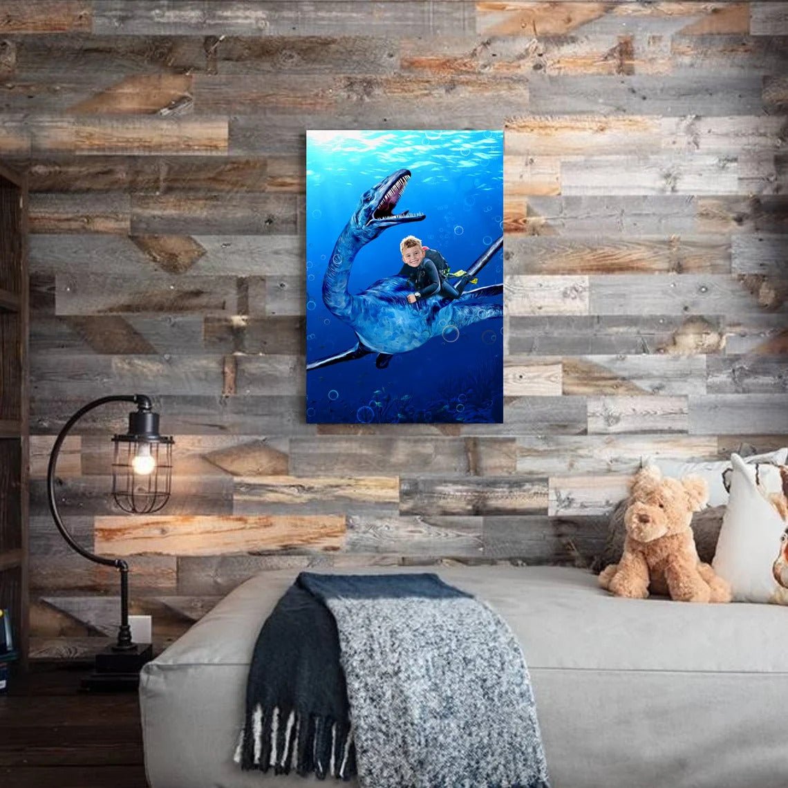The Plesiosaurus Rider Custom Gift For Kids at My Kid's Dream mykidsdream.com