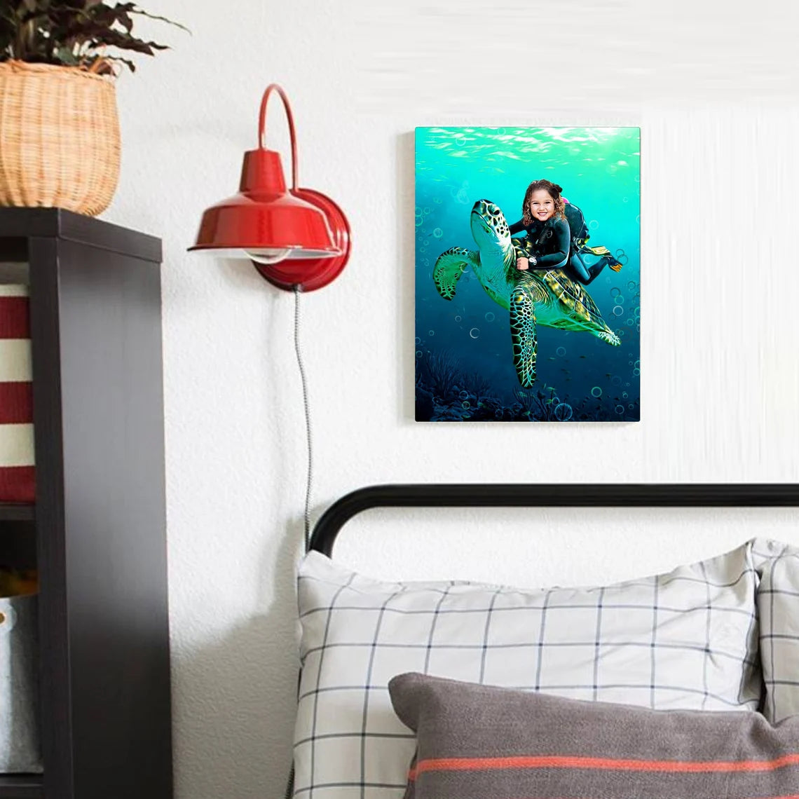The Sea Turtle Rider Custom Gift For Kids at My Kid's Dream mykidsdream.com