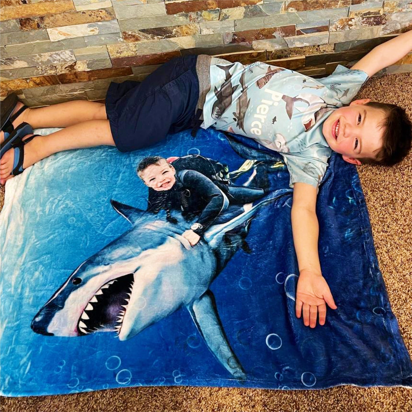 The Shark Rider Blanket