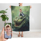 The Alligator Rider Blanket