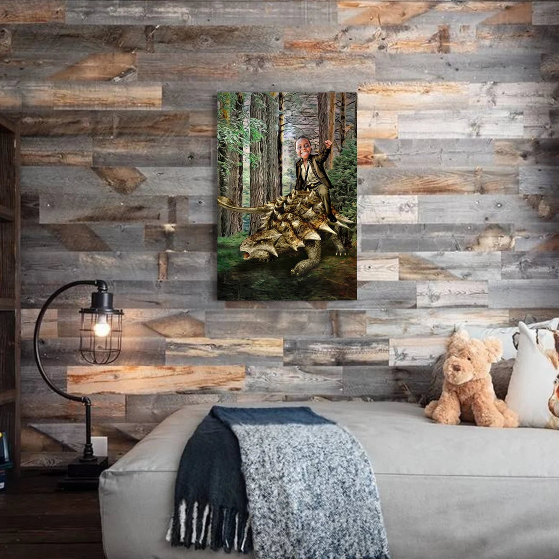 The Ankylosaurus Rider Custom Gift For Kids at My Kid's Dream mykidsdream.com