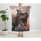 The T-Rex Rider Blanket Custom Gift For Kids at My Kid's Dream mykidsdream.com