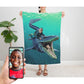 The Mosasaurus Rider Blanket